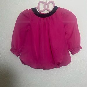 Pink 6-9 months long sleeve dress shirt